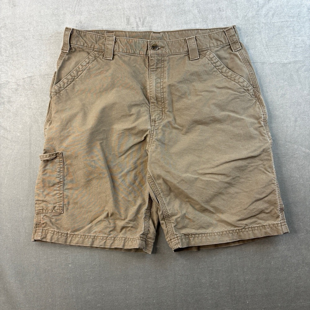 Carhartt Khaki Cargo Shorts B147 Mens 36